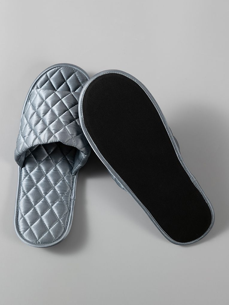 All-Season Open-Toe Silk Slipper for Women