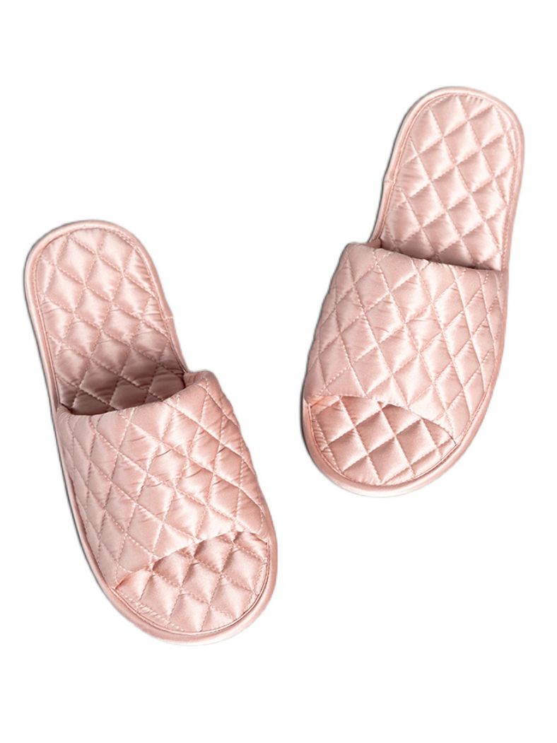 All-Season Open-Toe Silk Slipper for Women