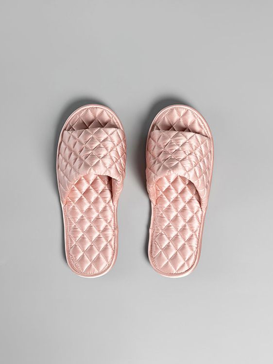 All-Season Open-Toe Silk Slipper for Women