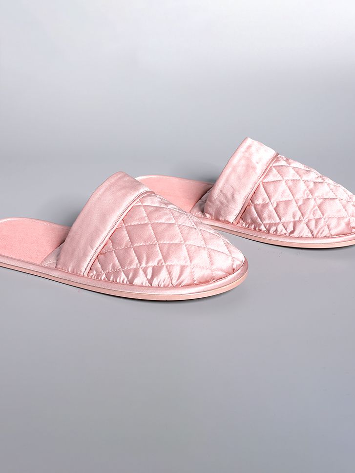 All-Season Closed-Toe Silk House Slipper for Women