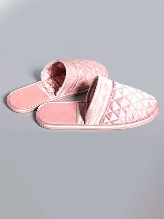 All-Season Closed-Toe Silk House Slipper for Women