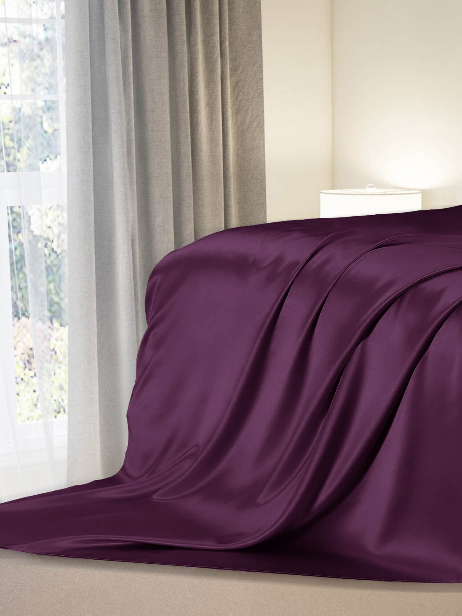 22 Momme 4PCS Silk Flat Sheet and Fitted Sheet Set