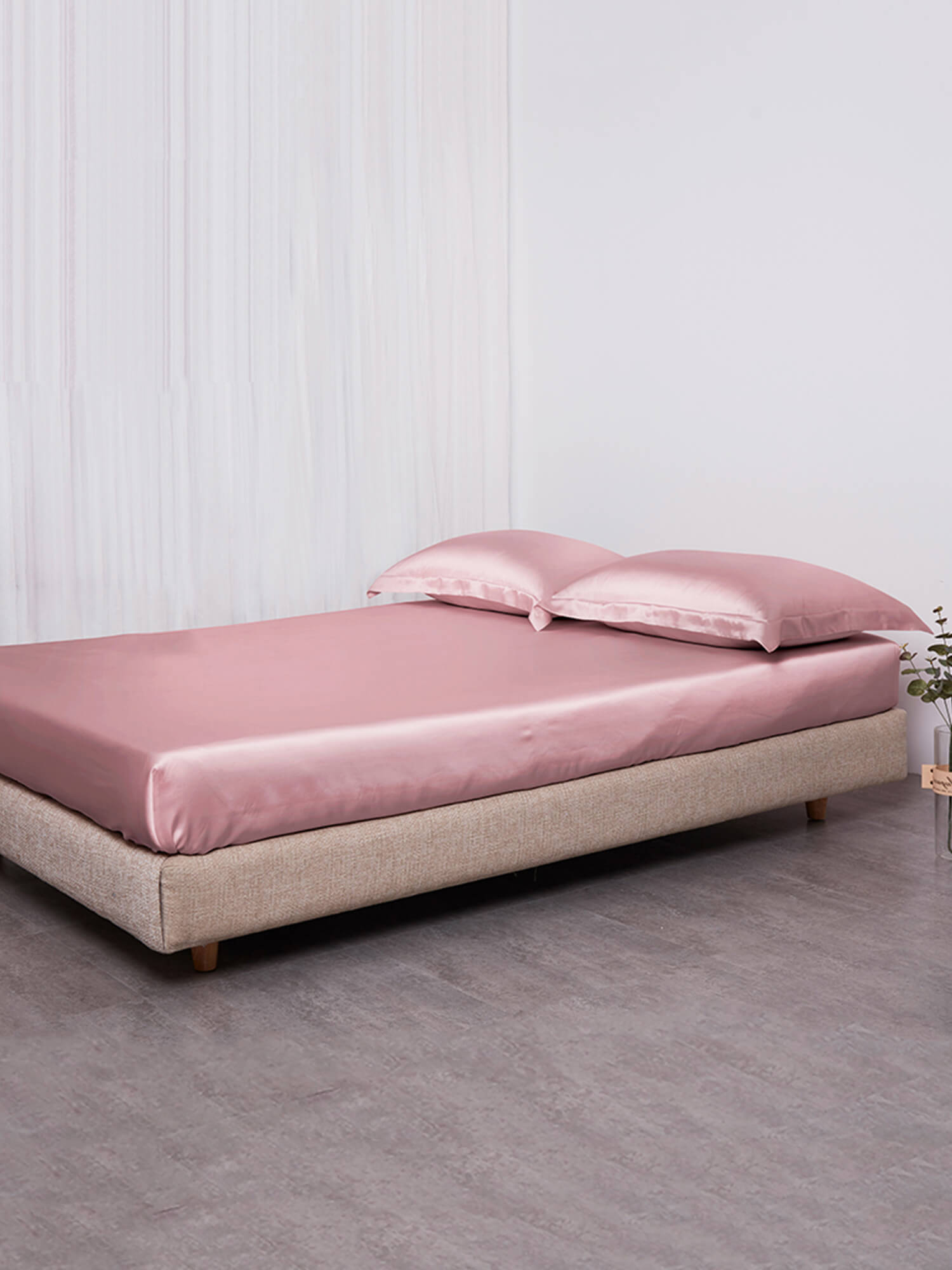 22 Momme 4PCS Silk Flat Sheet and Fitted Sheet Set