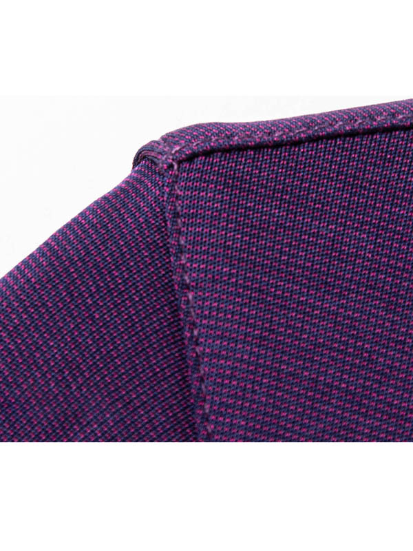 Men's Pure Silk Polo Shirt with Contrasted Collar