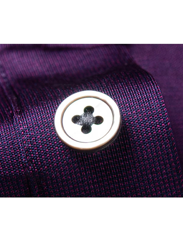 Men's Pure Silk Polo Shirt with Contrasted Collar