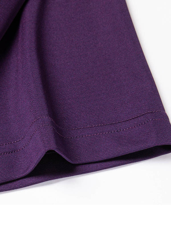 Men's Pure Silk Polo Shirt with Contrasted Collar