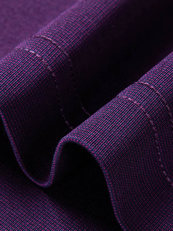 Men's Pure Silk Polo Shirt with Contrasted Collar