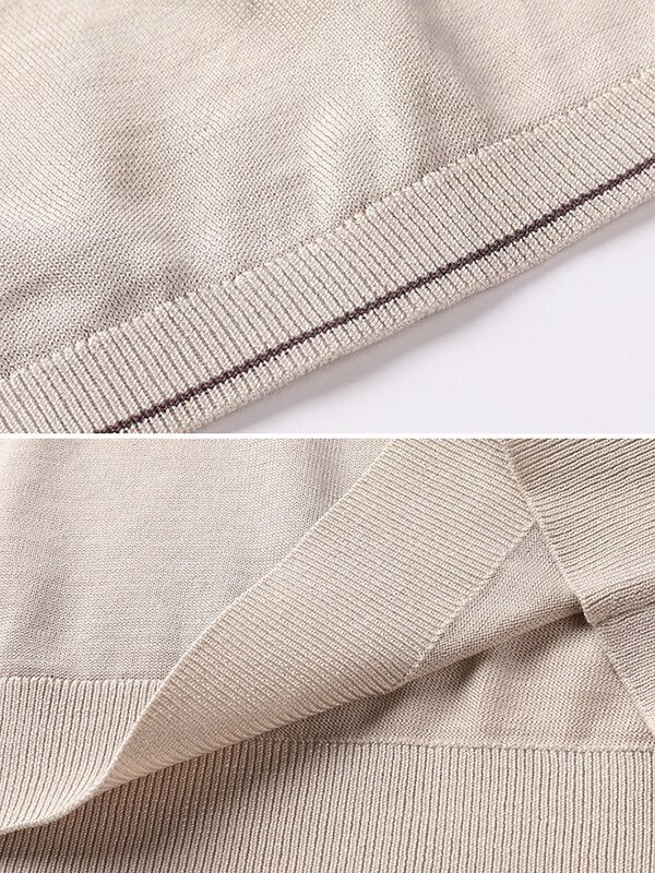 Men’s Lightweight 100% Silk Crewneck Sweater T-Shirt