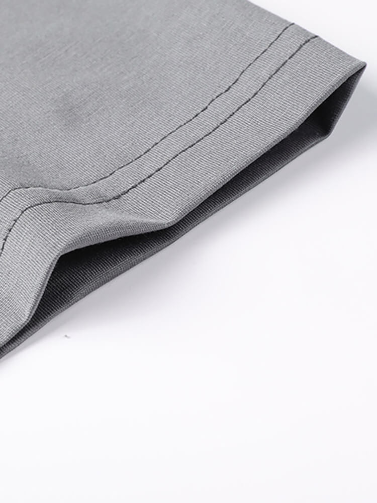 Men's Short Sleeve Crew Neck Silk T-Shirt