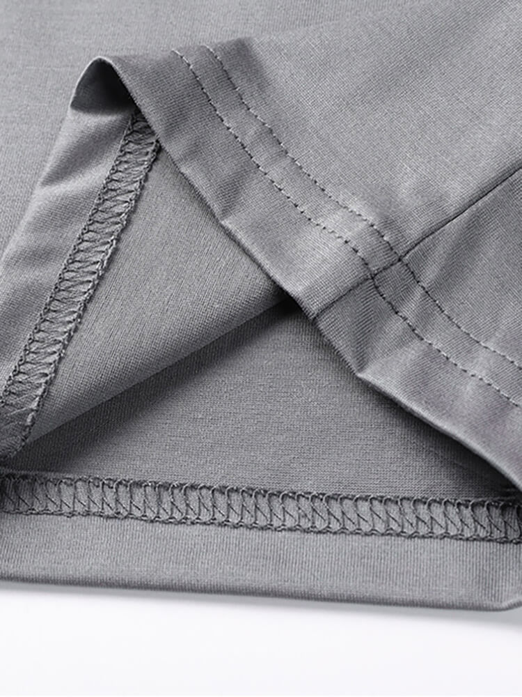 Men's Short Sleeve Crew Neck Silk T-Shirt