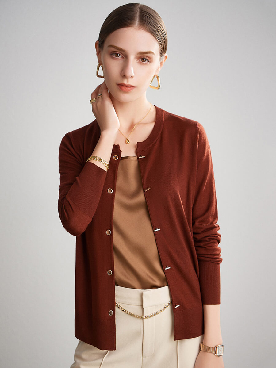 Women Sleeveless Basic Round Neck Silk Tank Top Shirt