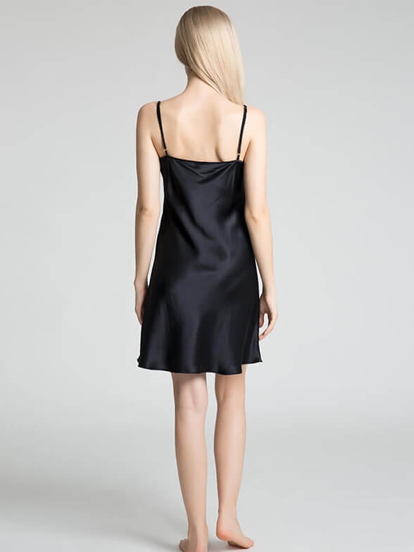 22 Momme Scoop Neck Spaghetti Strap Silk Chemise