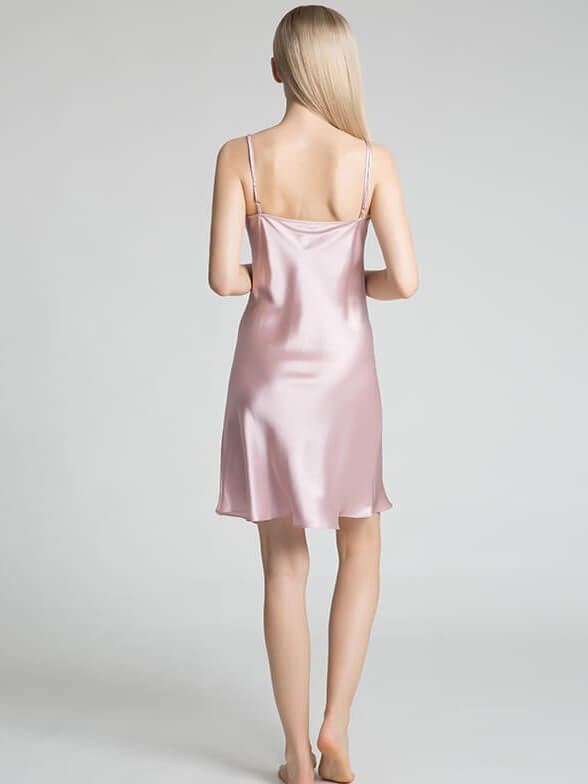 22 Momme Scoop Neck Spaghetti Strap Silk Chemise