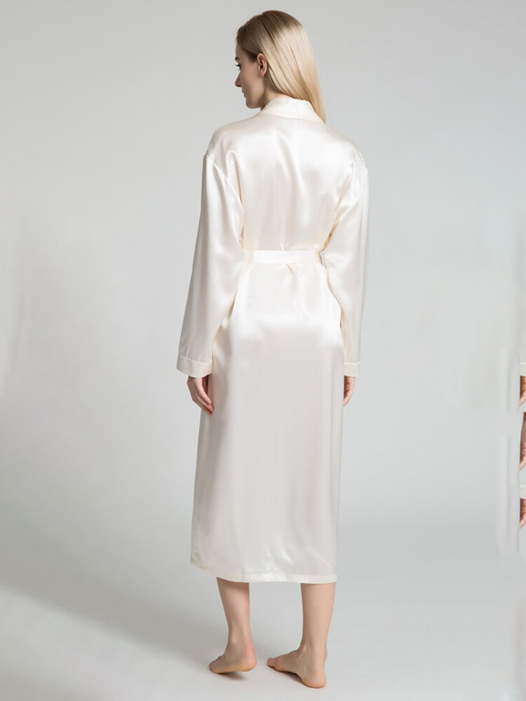 22 Momme Classic Long Silk Robe for Women