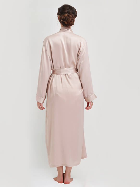 22 Momme Classic Long Silk Robe for Women