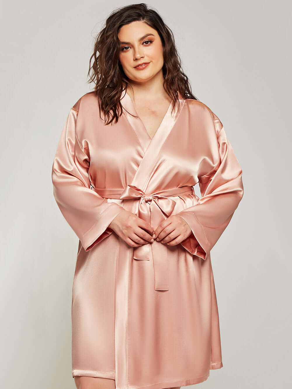 22 Momme Elegant Plus Size Silk Robe for Women Luxury Sleepwear