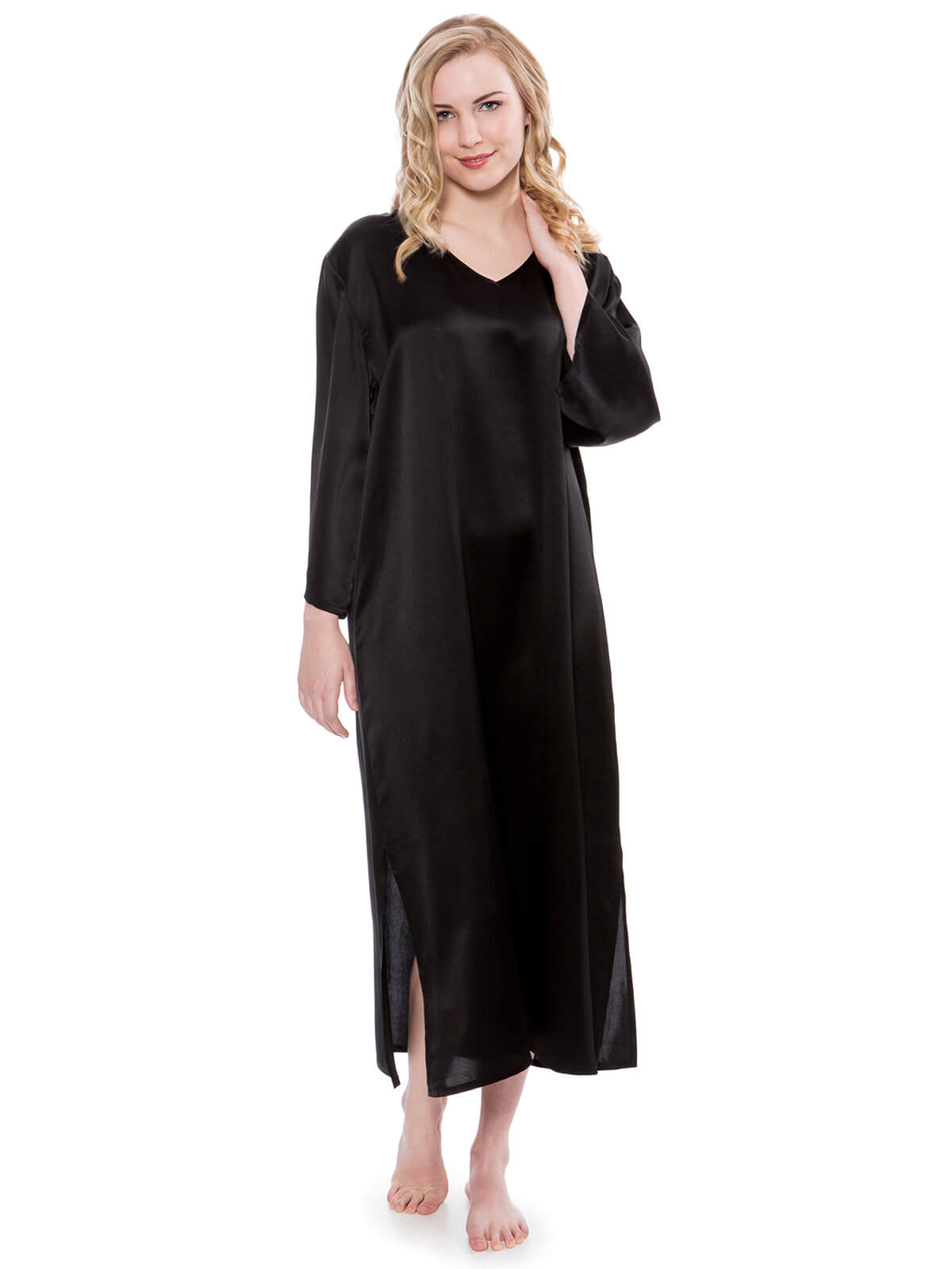 22 Momme Luxury Mulberry Silk Caftan Nightgown