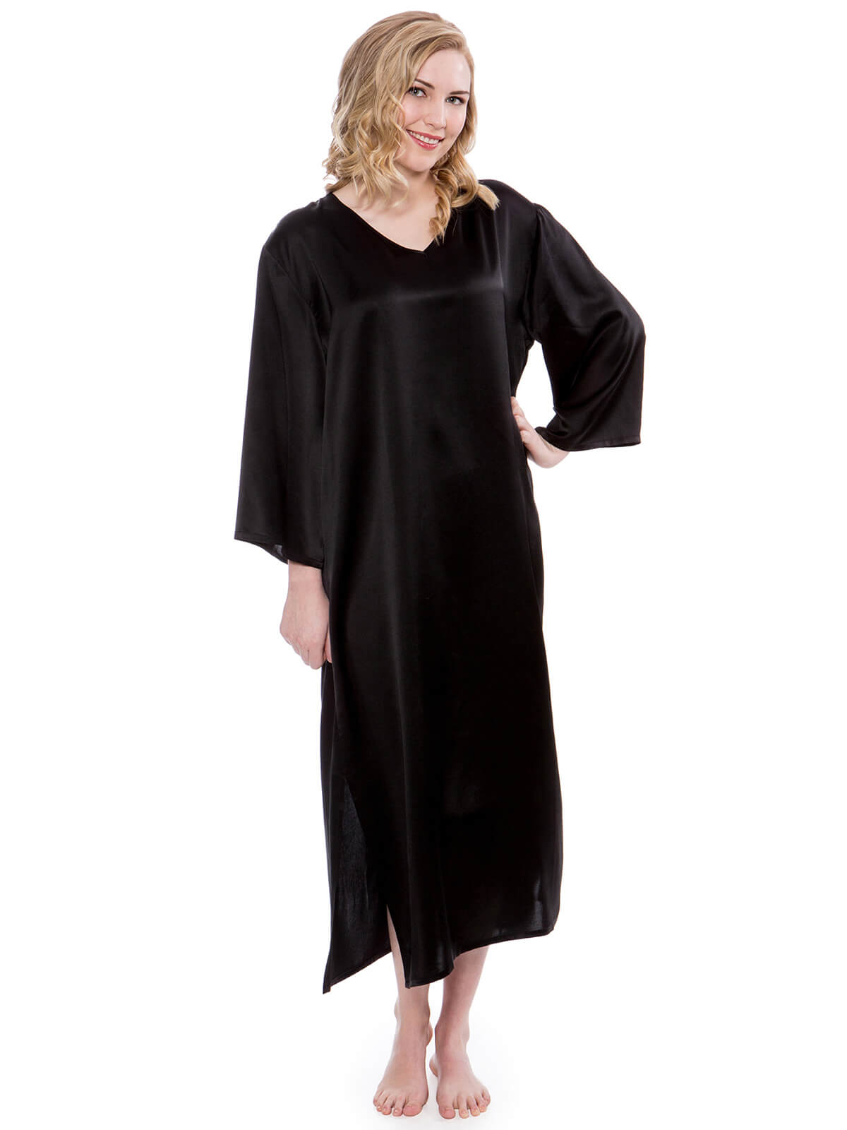 22 Momme Luxury Mulberry Silk Caftan Nightgown