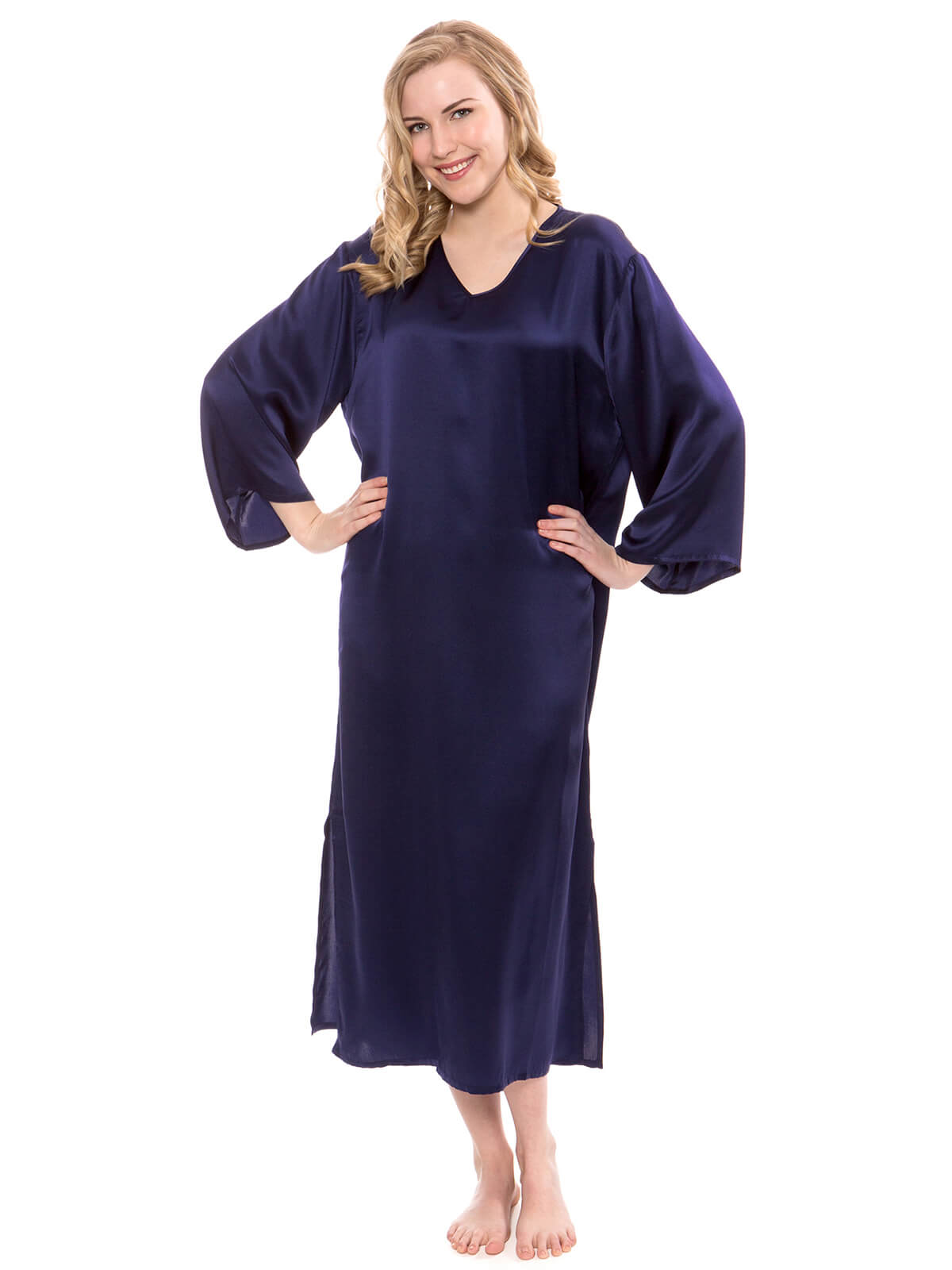 22 Momme Luxury Mulberry Silk Caftan Nightgown