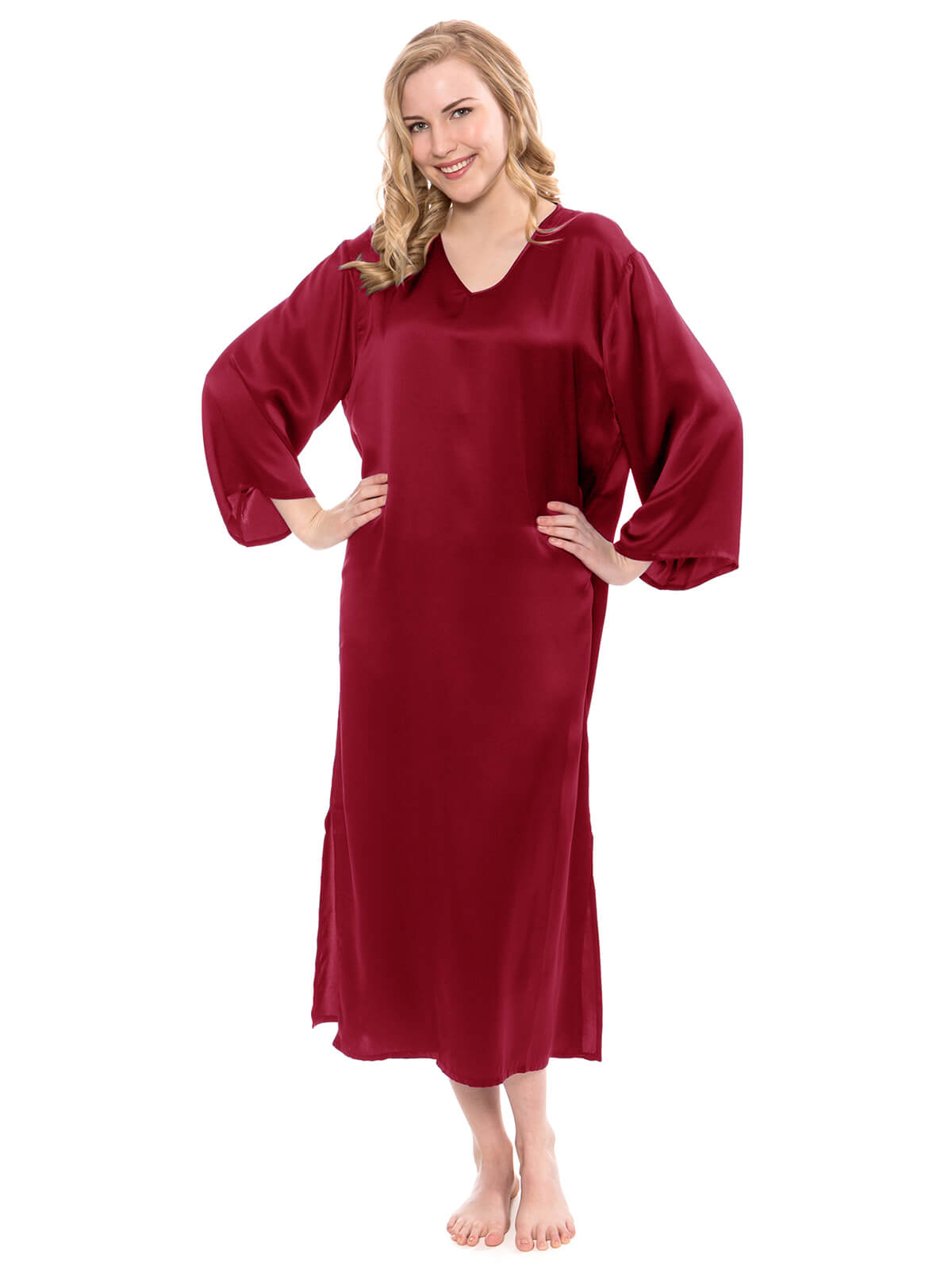 22 Momme Luxury Mulberry Silk Caftan Nightgown