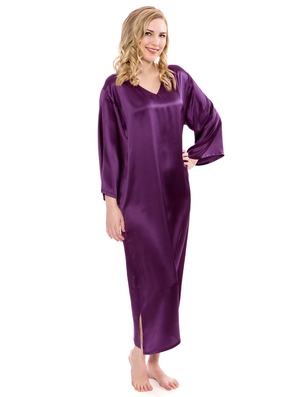 22 Momme Luxury Mulberry Silk Caftan Nightgown