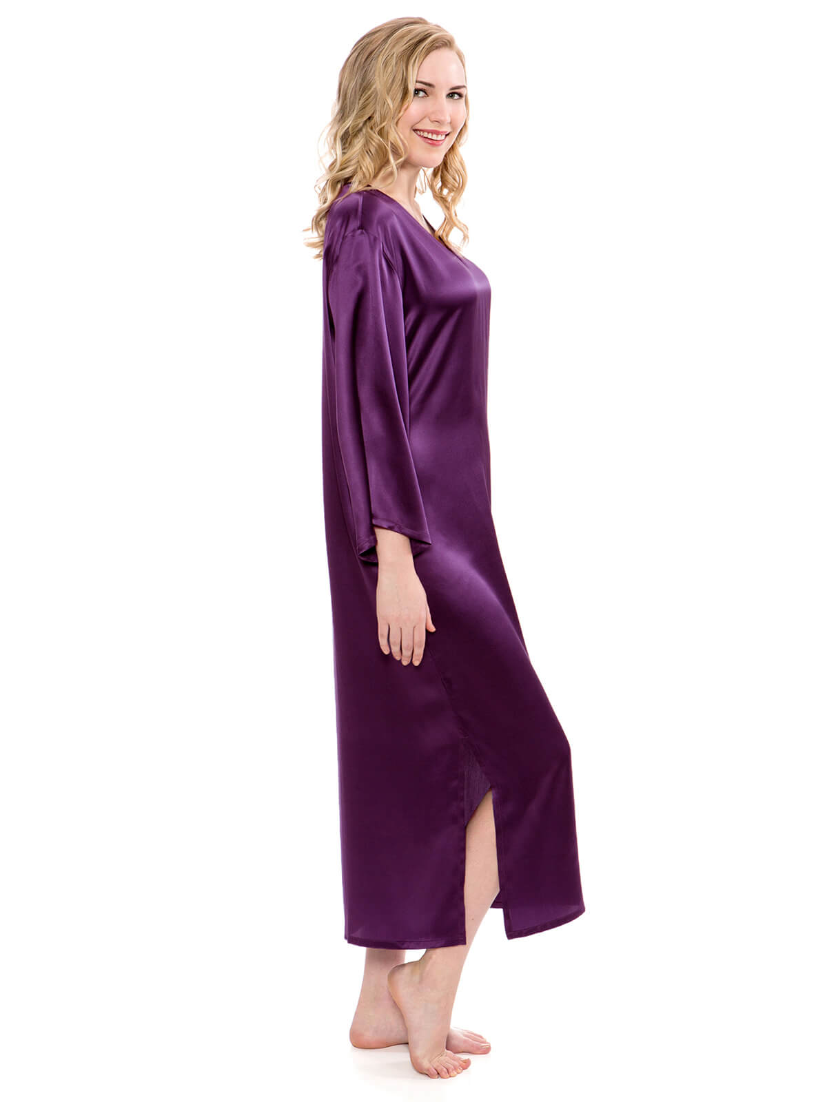 22 Momme Luxury Mulberry Silk Caftan Nightgown
