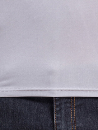 Mens Silk Knit V-neck Long-sleeved Bottoming Shirts