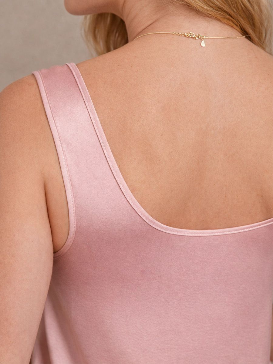 22 Momme Women Silk Pajamas Sleeveless Tank Top & Wide-Leg Pants