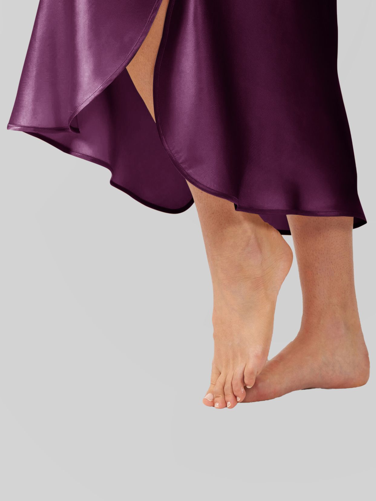 22 Momme Cap Sleeve Scoop Neck Long Silk Nightdress