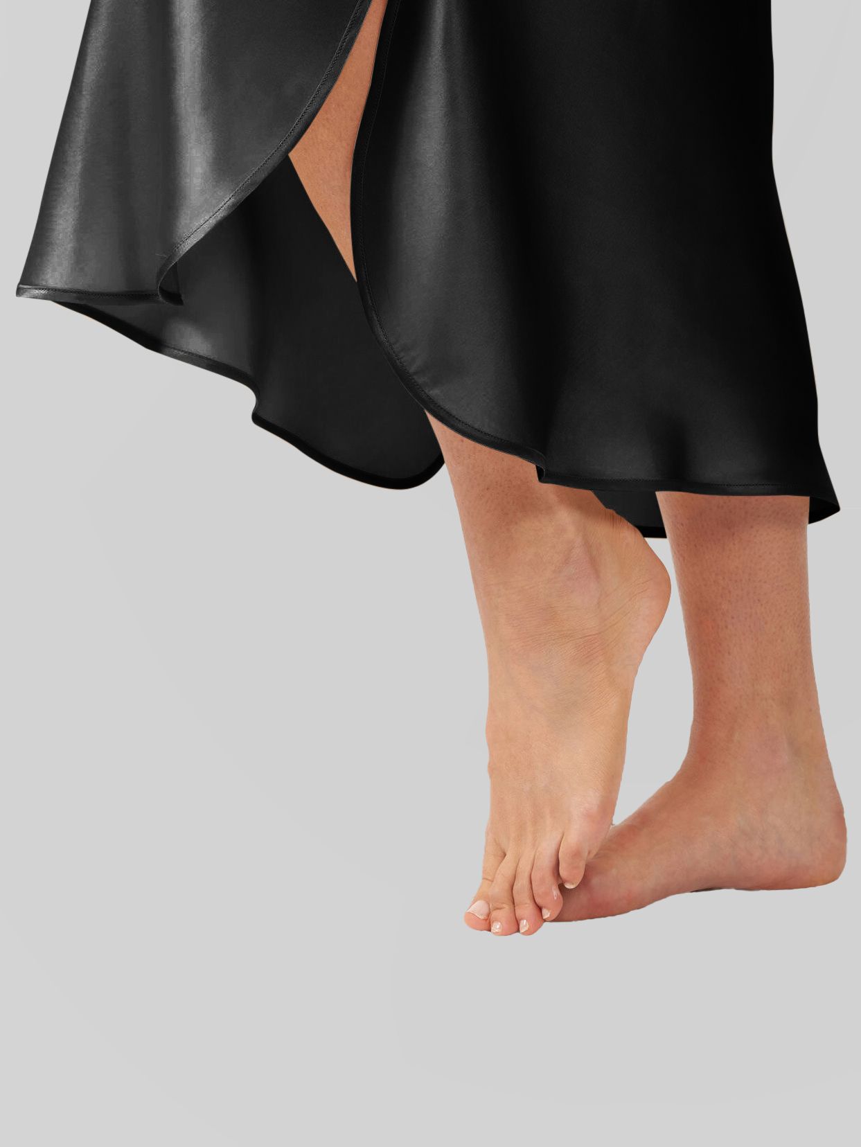 22 Momme Cap Sleeve Scoop Neck Long Silk Nightdress