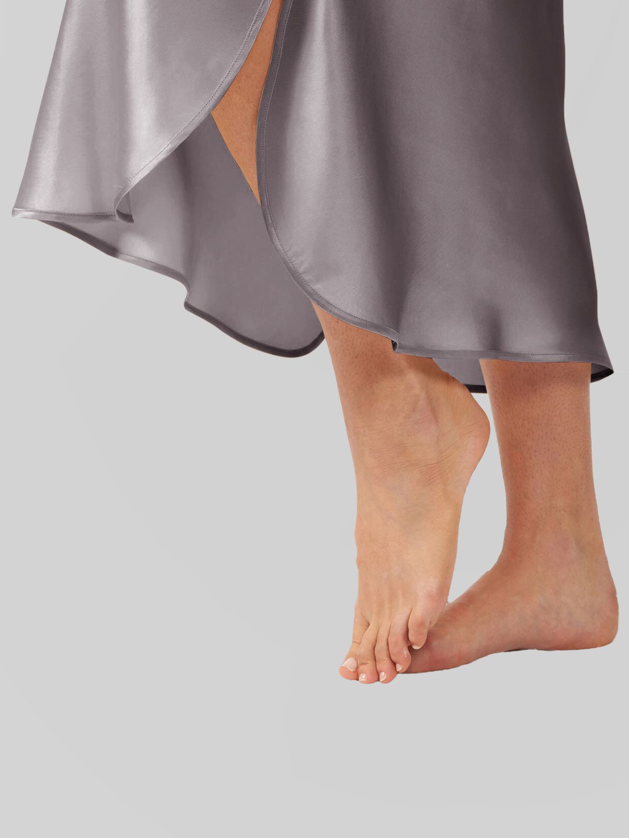 22 Momme Cap Sleeve Scoop Neck Long Silk Nightdress