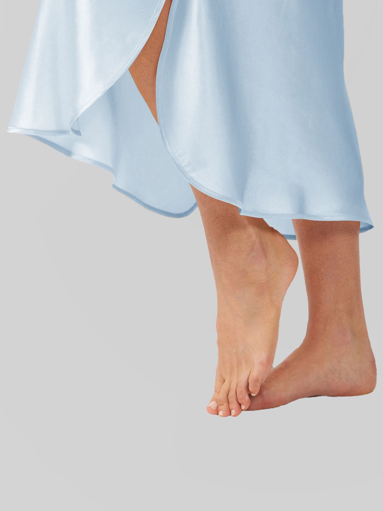 22 Momme Cap Sleeve Scoop Neck Long Silk Nightdress