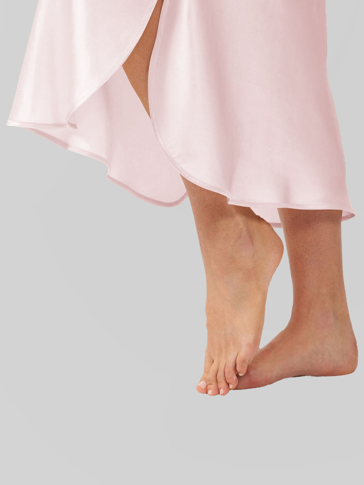 22 Momme Cap Sleeve Scoop Neck Long Silk Nightdress