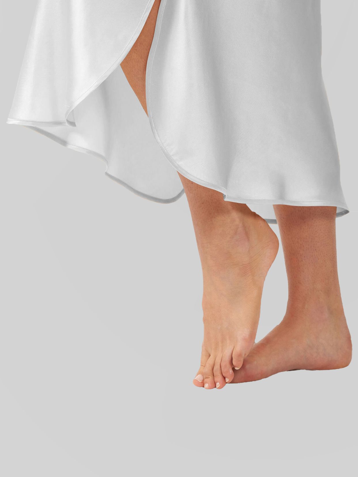 22 Momme Cap Sleeve Scoop Neck Long Silk Nightdress