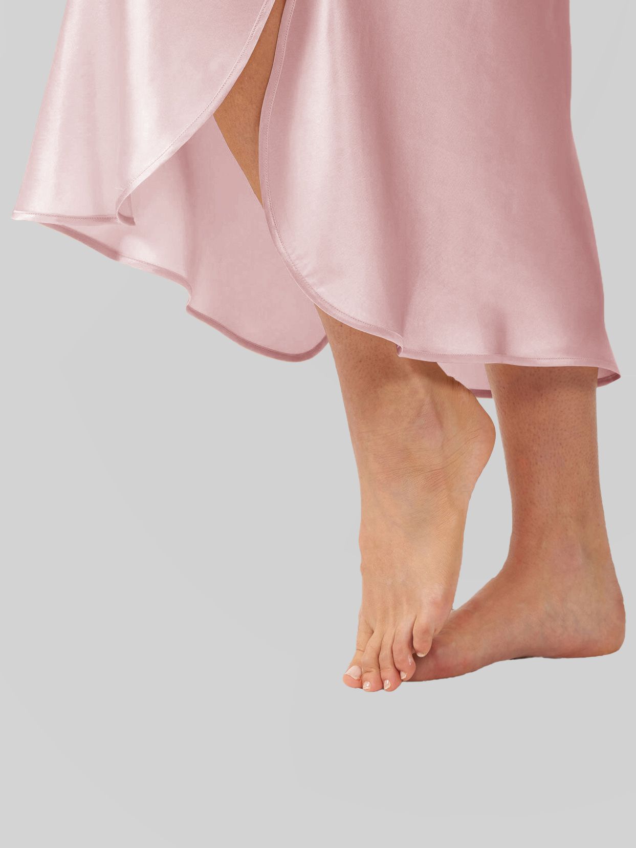 22 Momme Cap Sleeve Scoop Neck Long Silk Nightdress