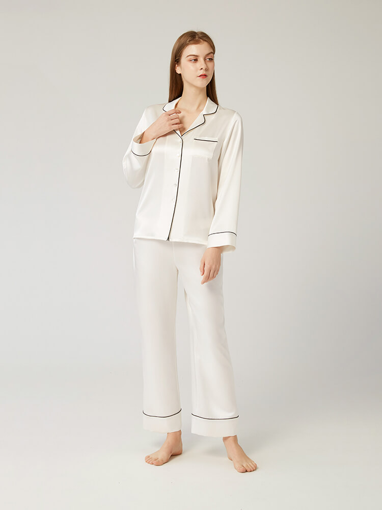 30 Momme Luxury Long Silk Pajama Sets - Wear at home and beyond