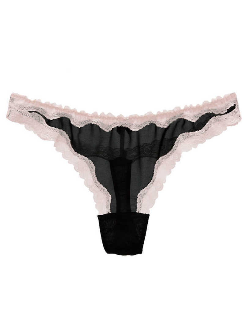 Semi-sheer Cheekini Silk Panty