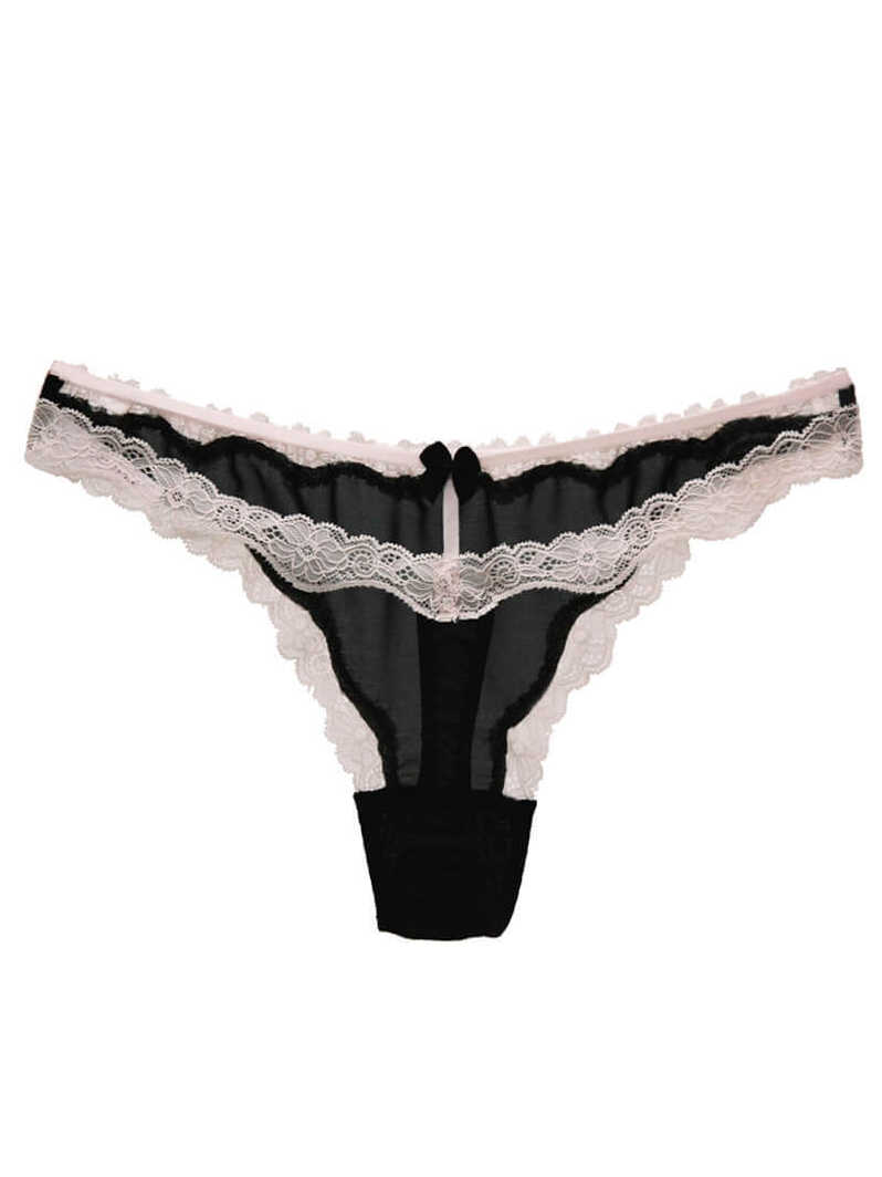 Semi-sheer Cheekini Silk Panty