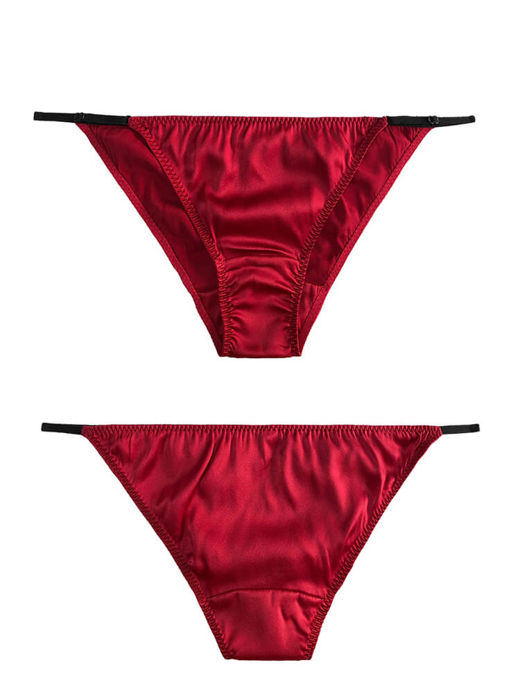 Sexy Strappy Silk Hipster Briefs Underwear