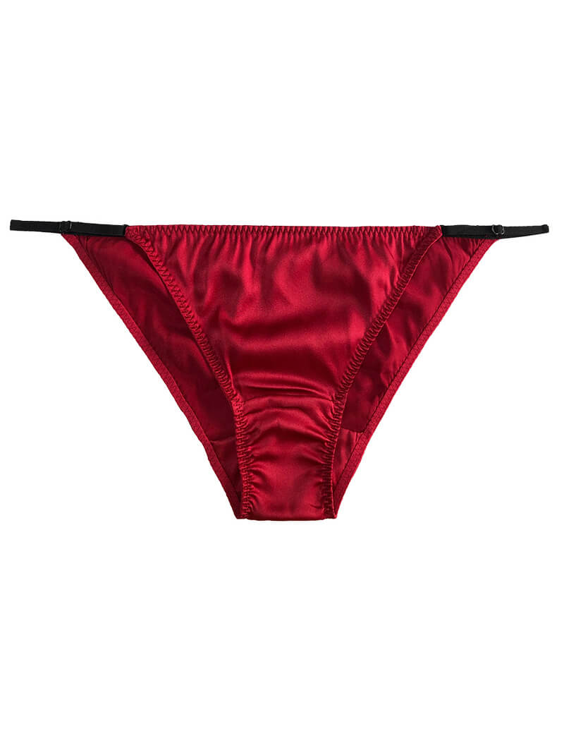 Sexy Strappy Silk Hipster Briefs Underwear