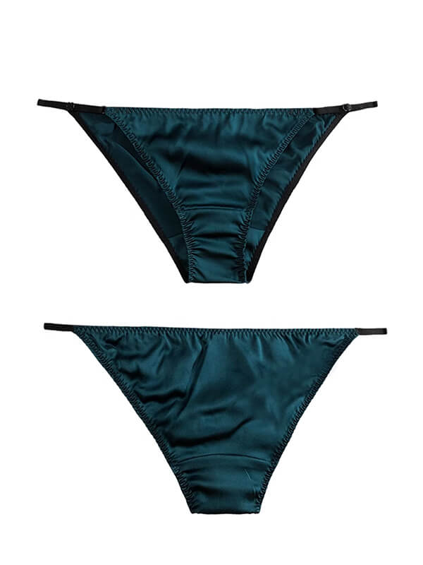 Sexy Strappy Silk Hipster Briefs Underwear