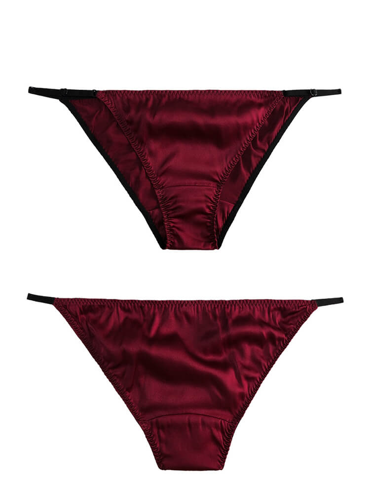 Sexy Strappy Silk Hipster Briefs Underwear