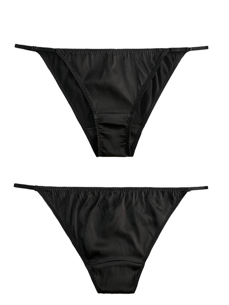 Sexy Strappy Silk Hipster Briefs Underwear