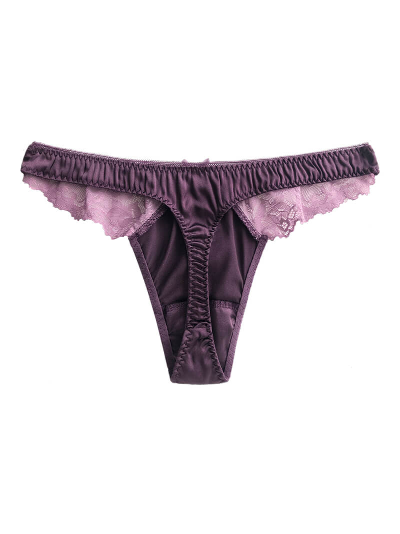 Silk Lace G-string Panties