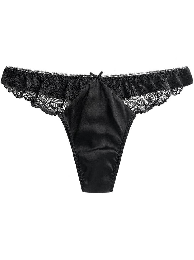 Silk Lace G-string Panties