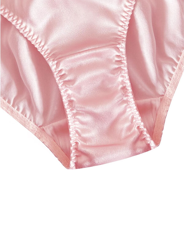 Handmade Double-layer Hollow Silk Briefs