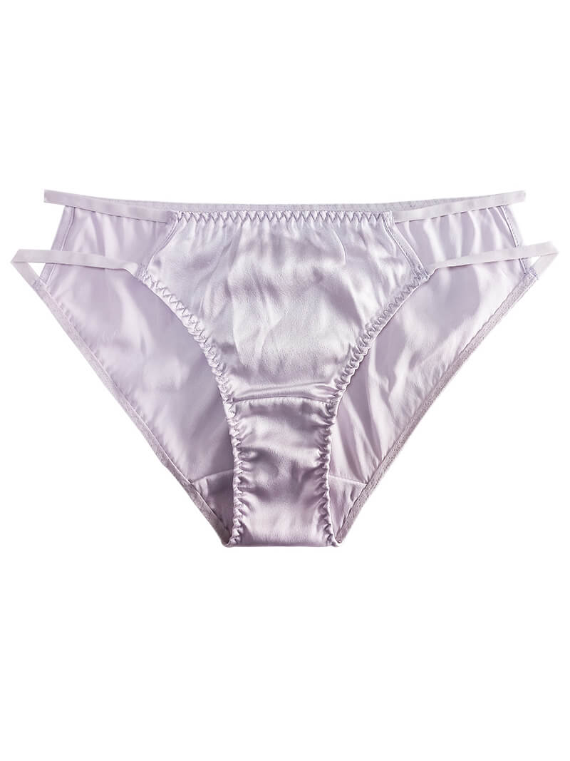 Handmade Double-layer Hollow Silk Briefs