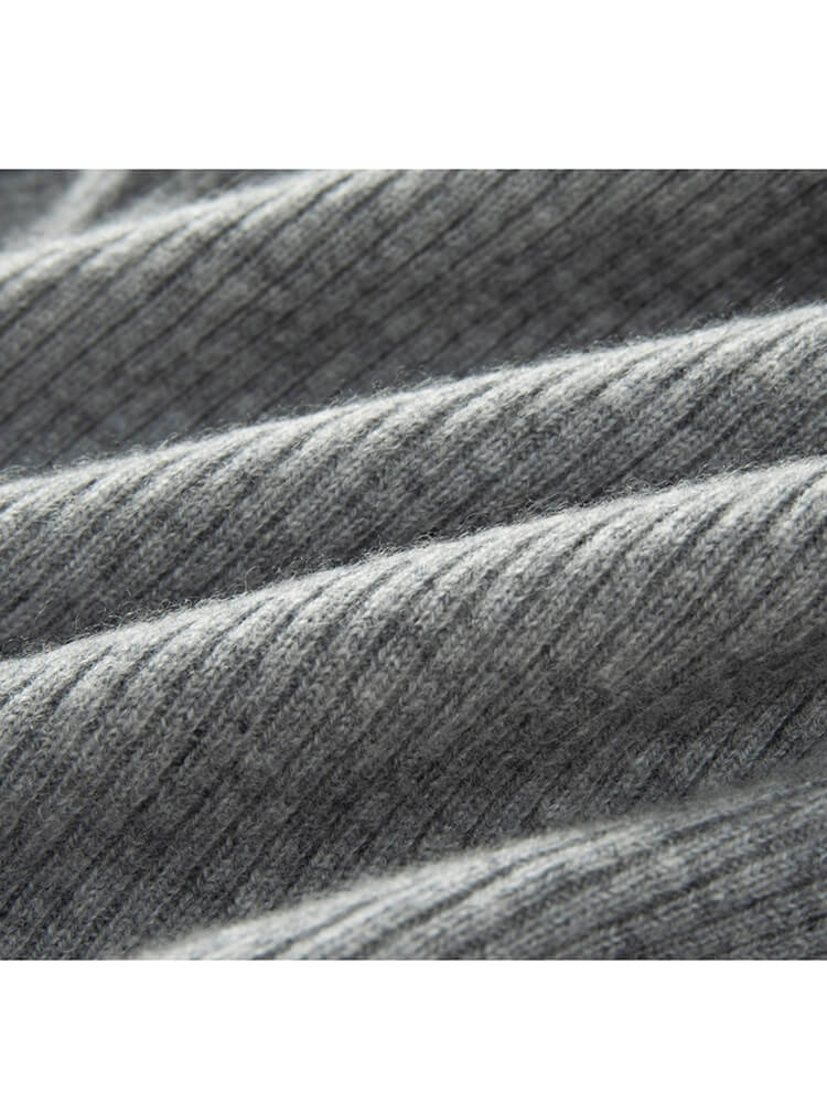 Sweetheart Neck Ribbed Midi Cashmere Bodycon Dress