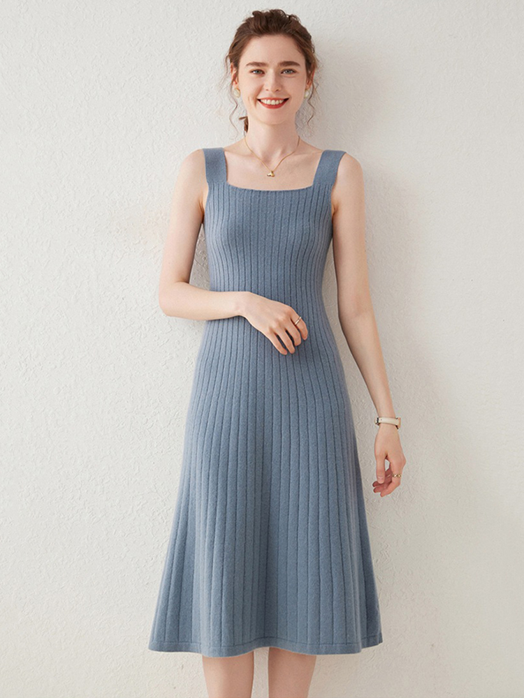 Soft Cashmere Midi Tank Dress for Women