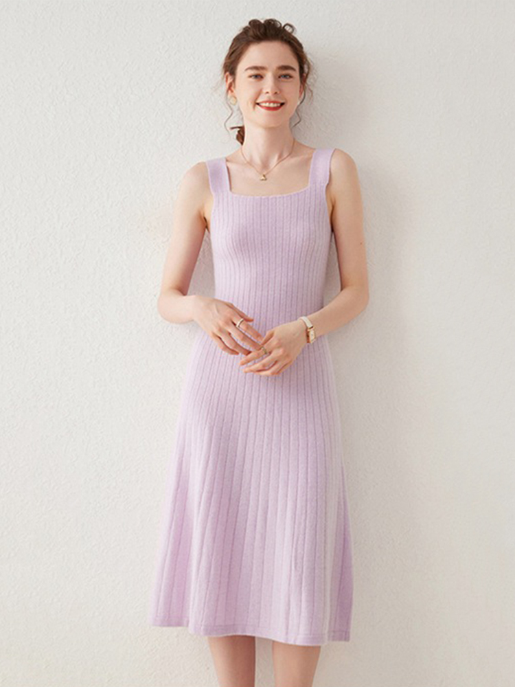 Soft Cashmere Midi Tank Dress for Women